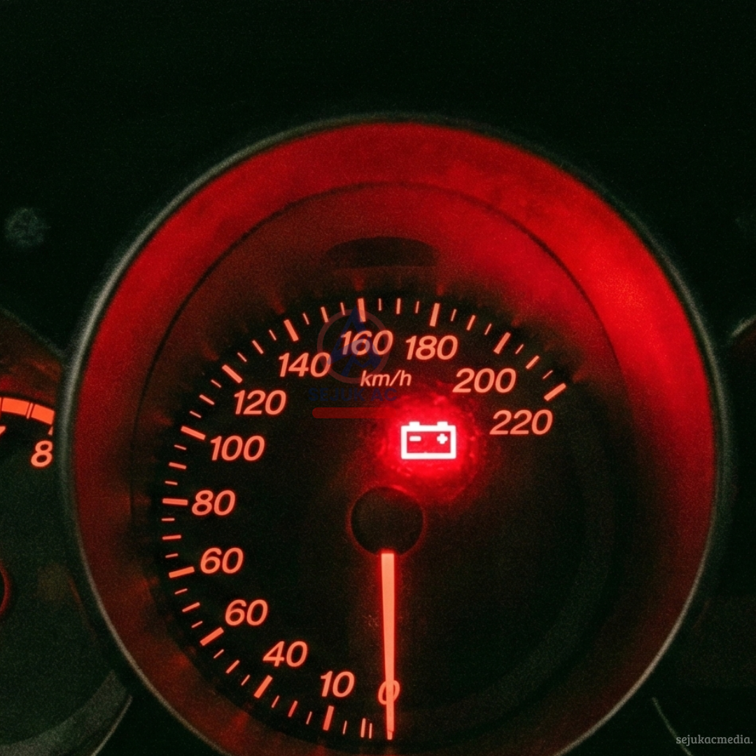 Indikator aki menyala