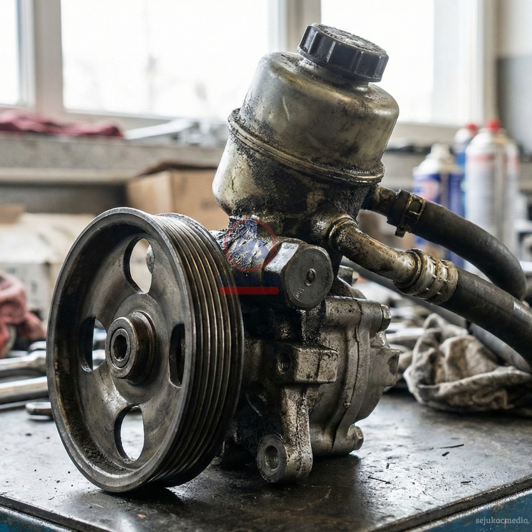 pompa power steering bunyi